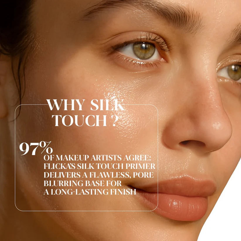 Flicka Professional Silk Touch Milk-Cream Concentrate – 3-in-1 Moisturizer, Primer & Makeup Remover